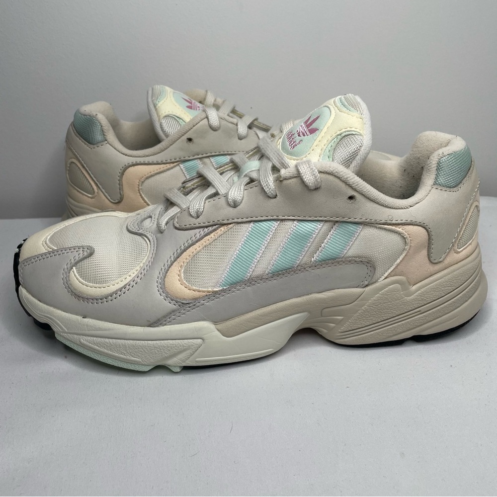 Adidas Originals Yung-1 Off White Ice Mint Chunky Mens 8.5 Womens 9.5 CG7118